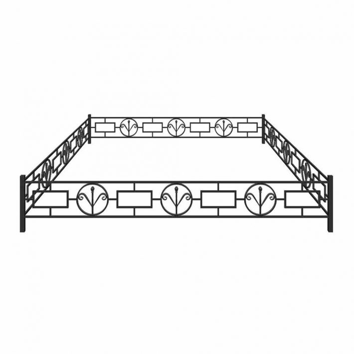 Металлическая ограда №13