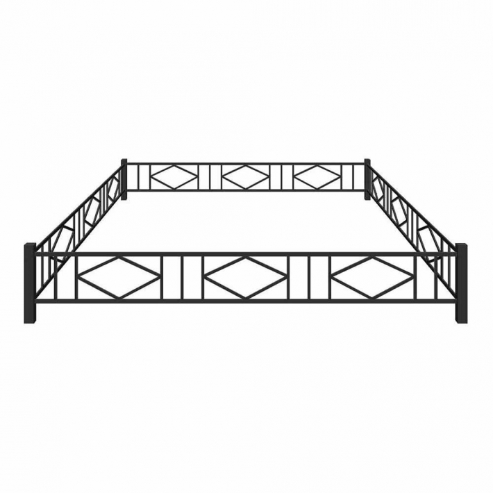 Металлическая ограда №12